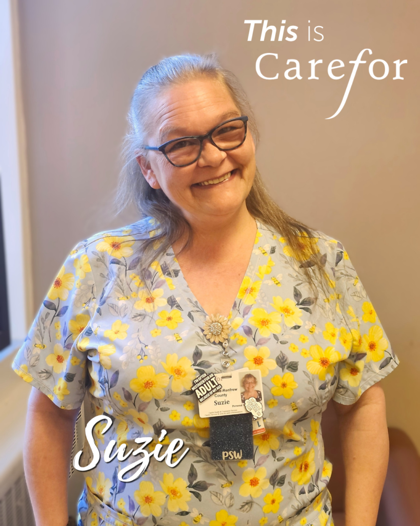 This is Suzie - When Suzie joined Carefor nearly five years ago